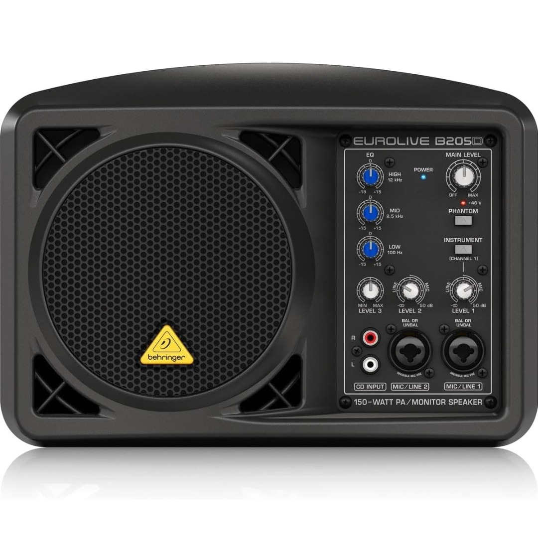 image de enceinte retour de scène amplifier behringer